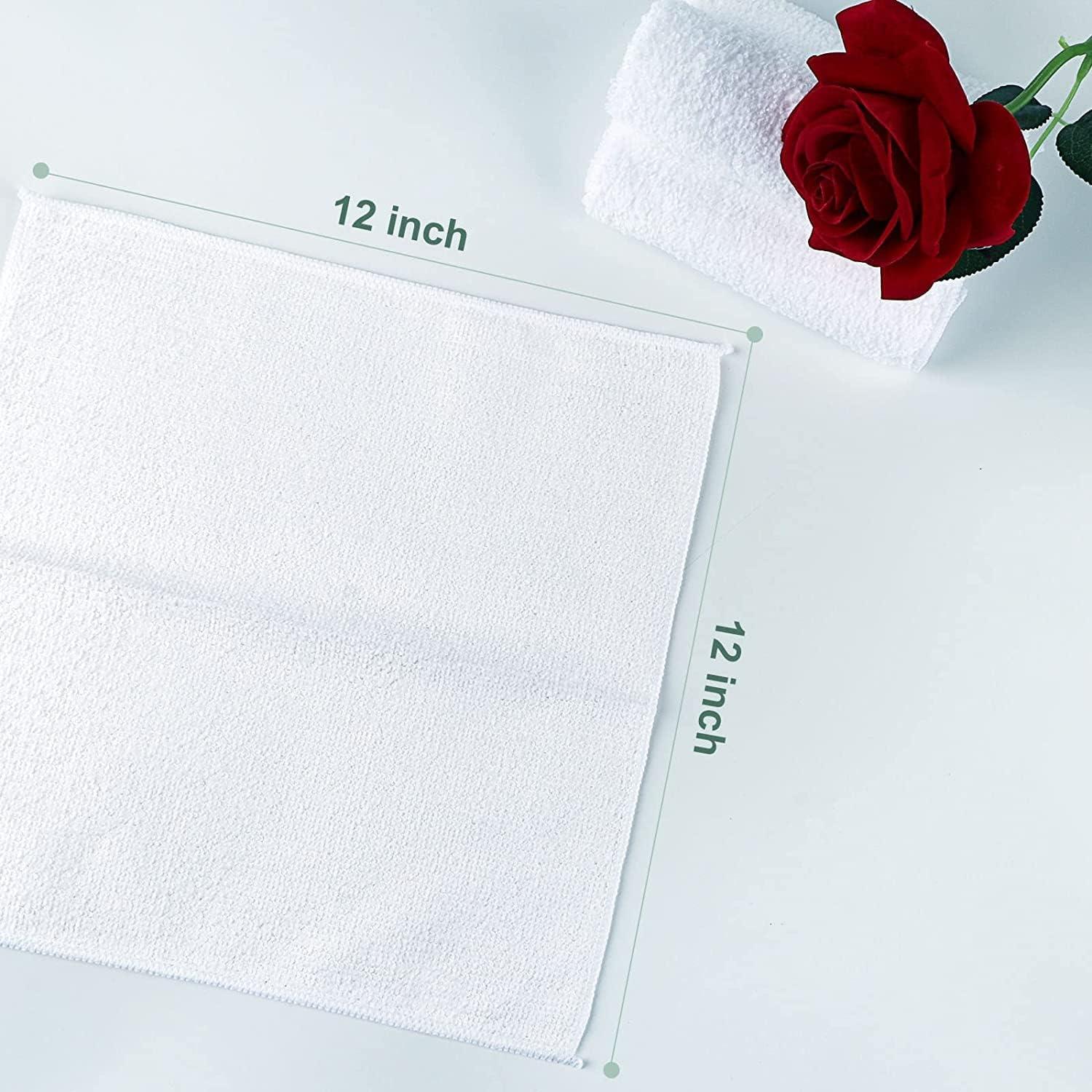 Set mit 50 Mikrofaser-Waschlappen, saugfähig, weich, multifunktional