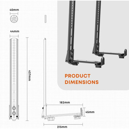Soundbar Halterung für TV Montage - Schwarz, bis