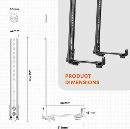 PUTORSEN Soundbar Halterung Universal für TV Montage, Schwarz