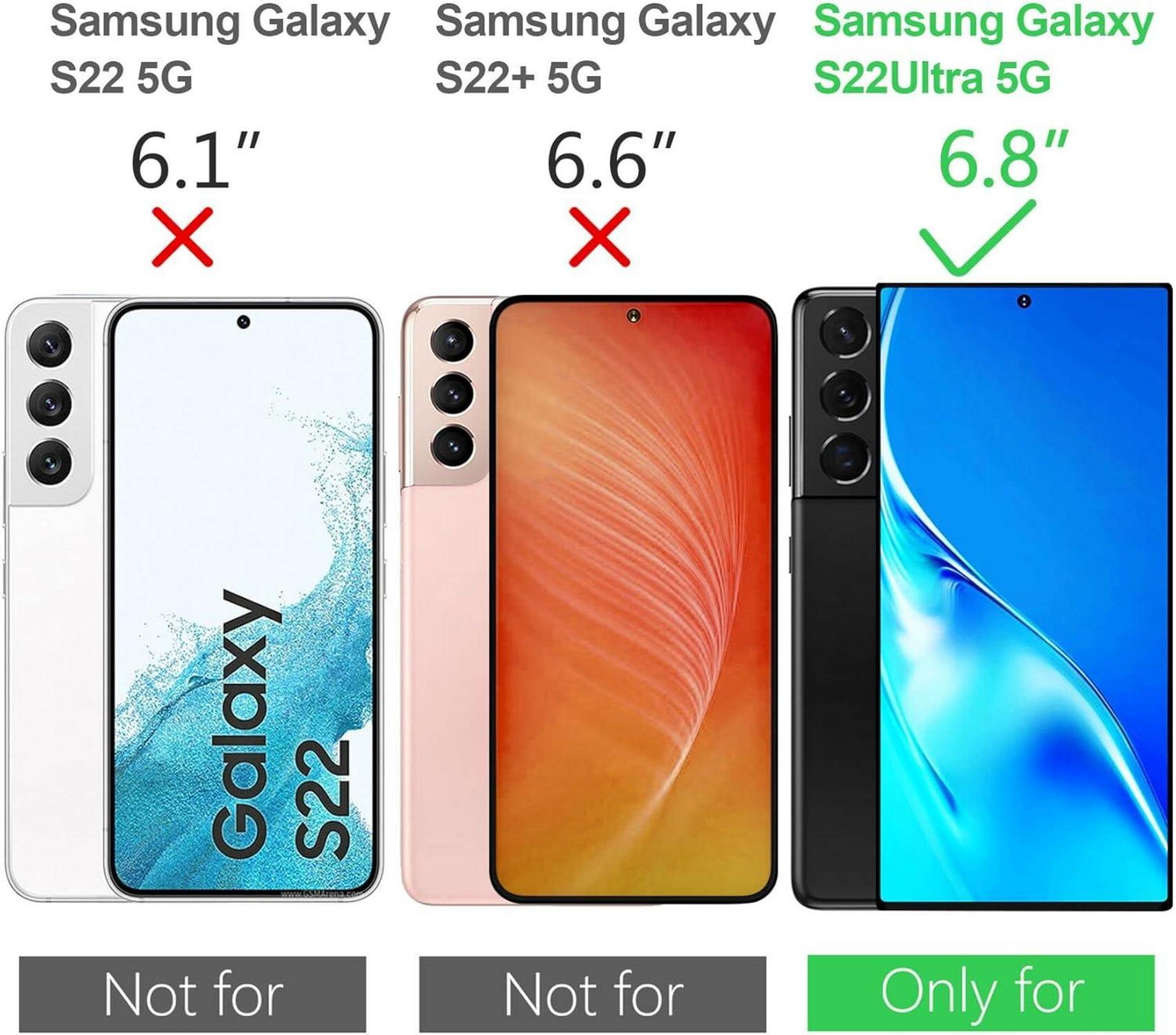 Schutzhülle Samsung S22 Ultra 5G (6,8 Zoll) Kameraschutz PC