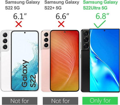 Schutzhülle Samsung S22 Ultra 5G (6,8 Zoll) Kameraschutz PC