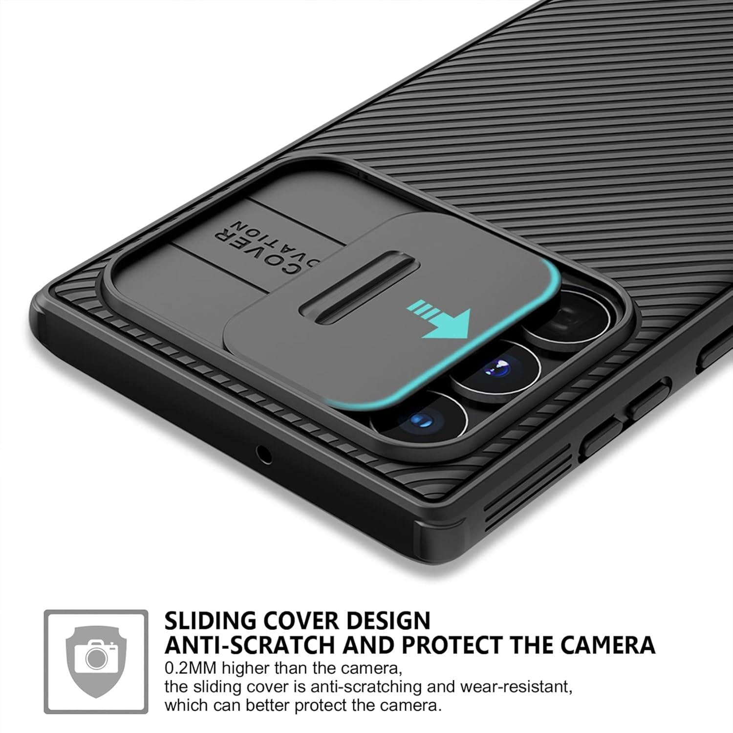 AROYI Schutzhülle Samsung S22 Ultra 5G (6,8 Zoll) Schwarz