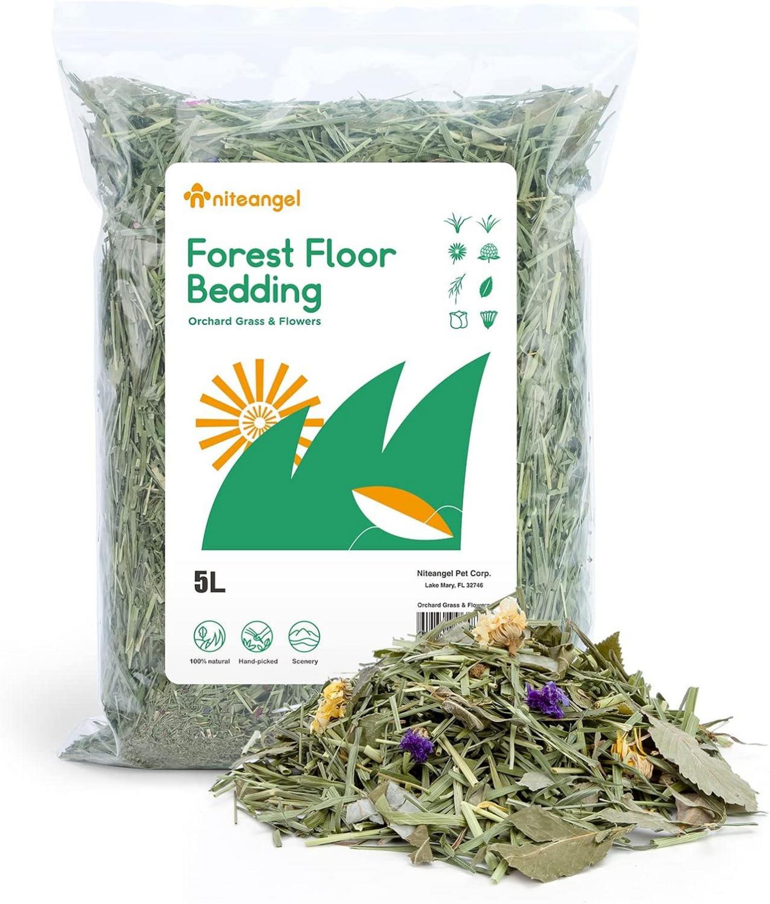 Niteangel Natürliches und weiches Hamster-Einstreu Blumenstreu für