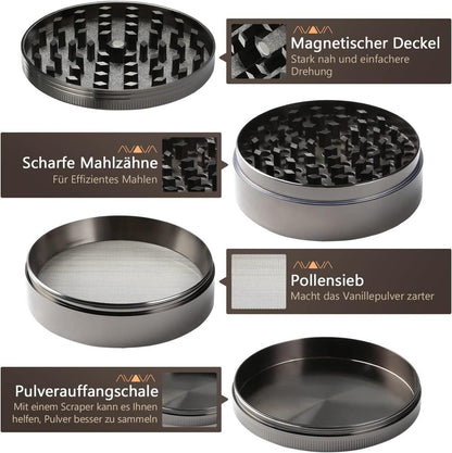 Pollen Grinder Kräutermühle für getrocknete Kräuter und Gewürze