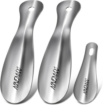 Schuhlöffel Set Edelstahl Mini Metall 19cm 10cm 3er Pack