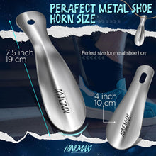 Schneller Schuhanzieher Set Metall 3er Pack 19cm+10cm