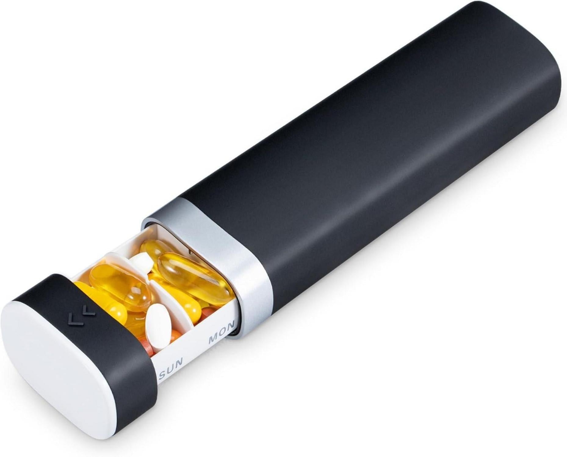 Tablettenbox 7 Tage BPA Frei Pillendose Vitamine Medikamente Organizer