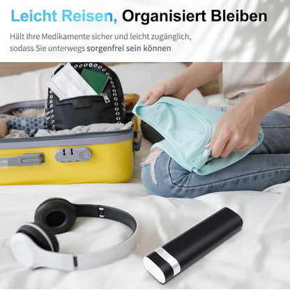 Tablettenbox 7 Tage Betife BPA Frei Pillen Organizer Schwarz