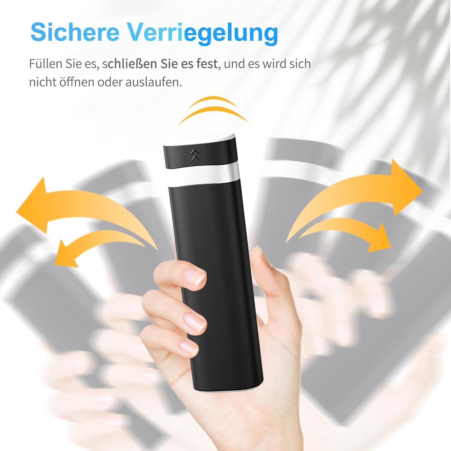 Tablettenbox 7 Tage BPA Frei Pillendose Organizer unterwegs Schwarz