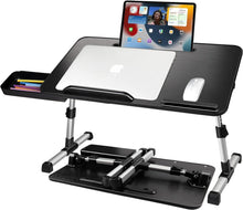 Höhenverstellbarer Laptoptisch mit Schublade & Tablet-Ständer