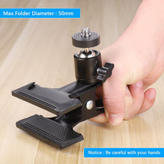 Hejo Klemmhalter Blitz Halterung Set 2 Stück Metall Klemme Adapter