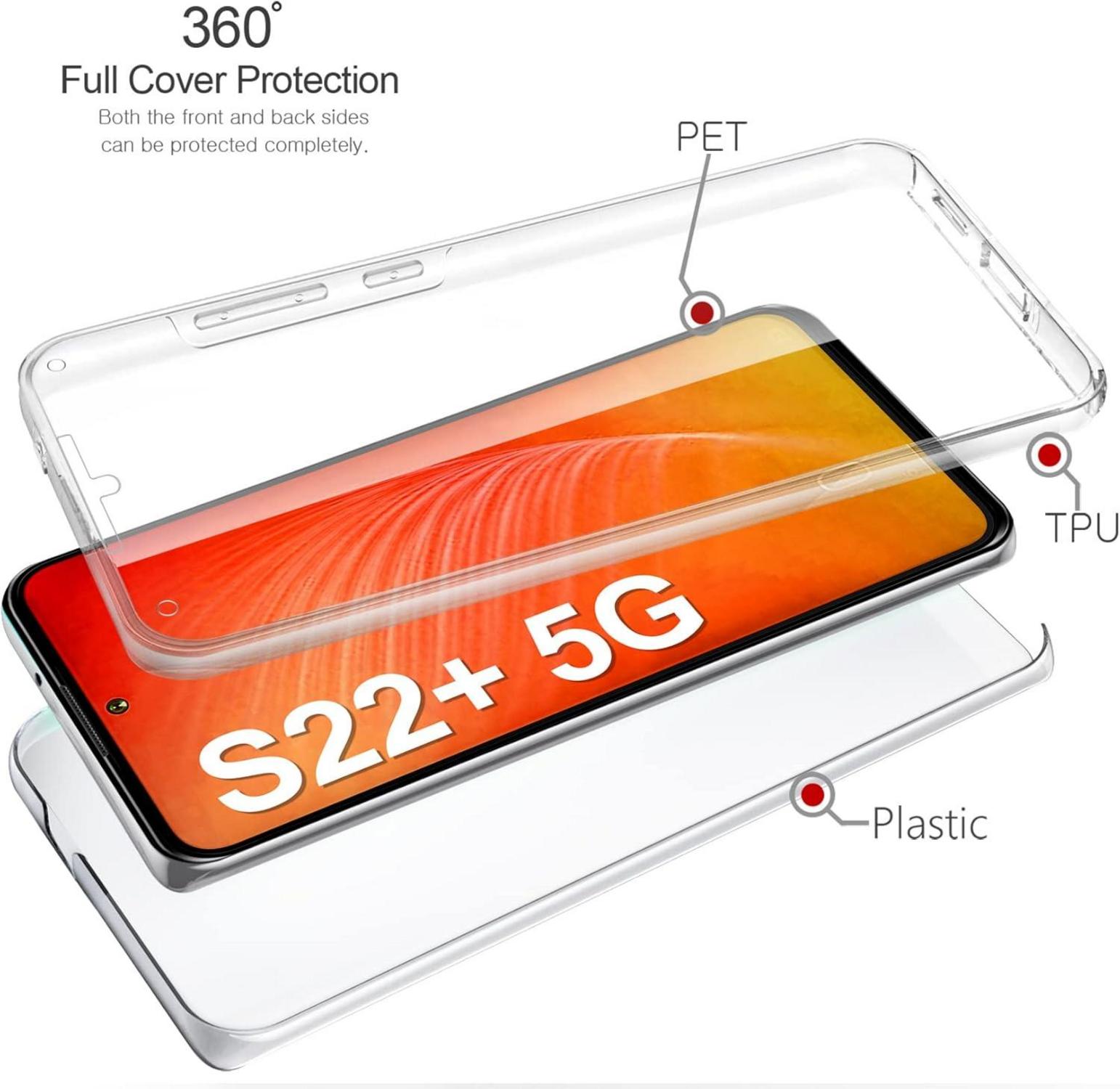 Silikon Crystal Full Schutz Cover für Samsung Galaxy S22+ 5G