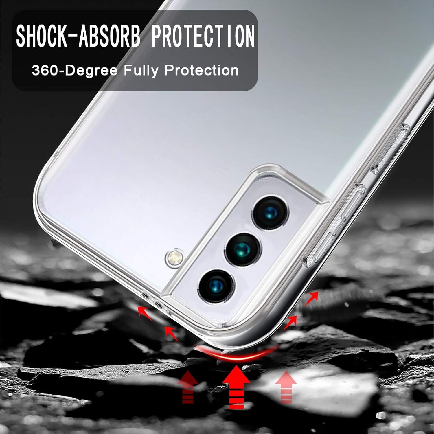 Silikon Crystal Full Cover Samsung Galaxy S22+ 5G Hülle 360 Grad Schutzhülle