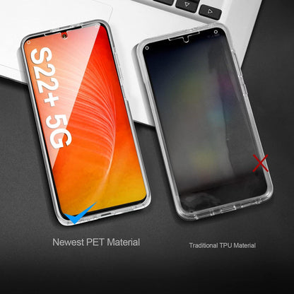 AROYI Samsung Galaxy S22+ 5G Hülle 360 Grad Silikon Full Schutz Transparent