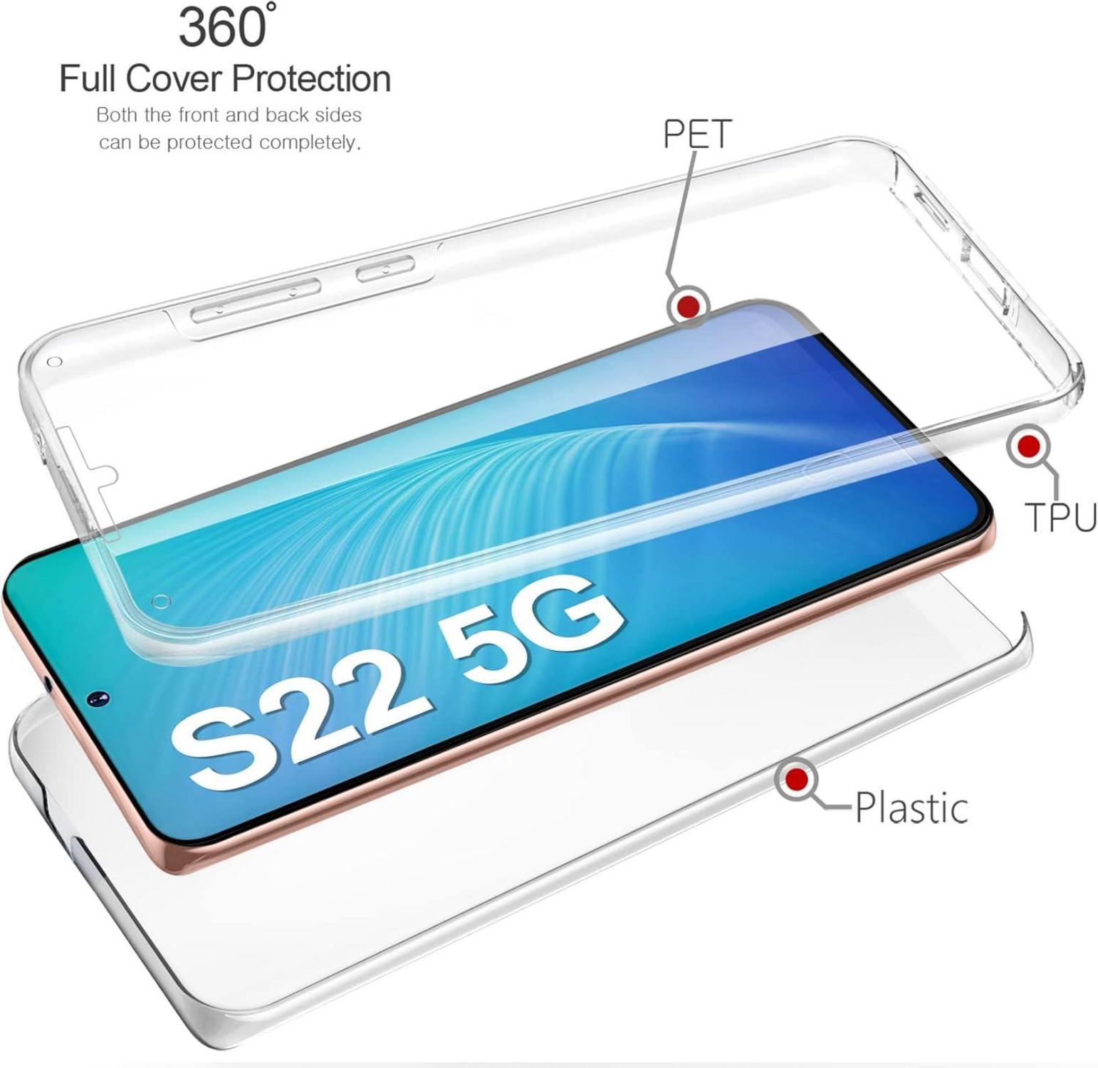 Schutzhülle Samsung Galaxy S22 5G transparent Stoßfest Hartschale