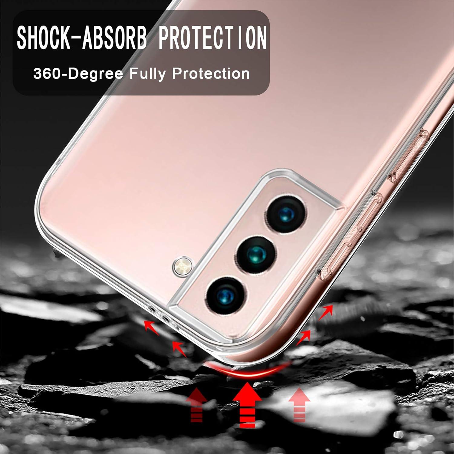 Schutzhülle Samsung Galaxy S22 5G transparent Silikon 360 Grad Full Body