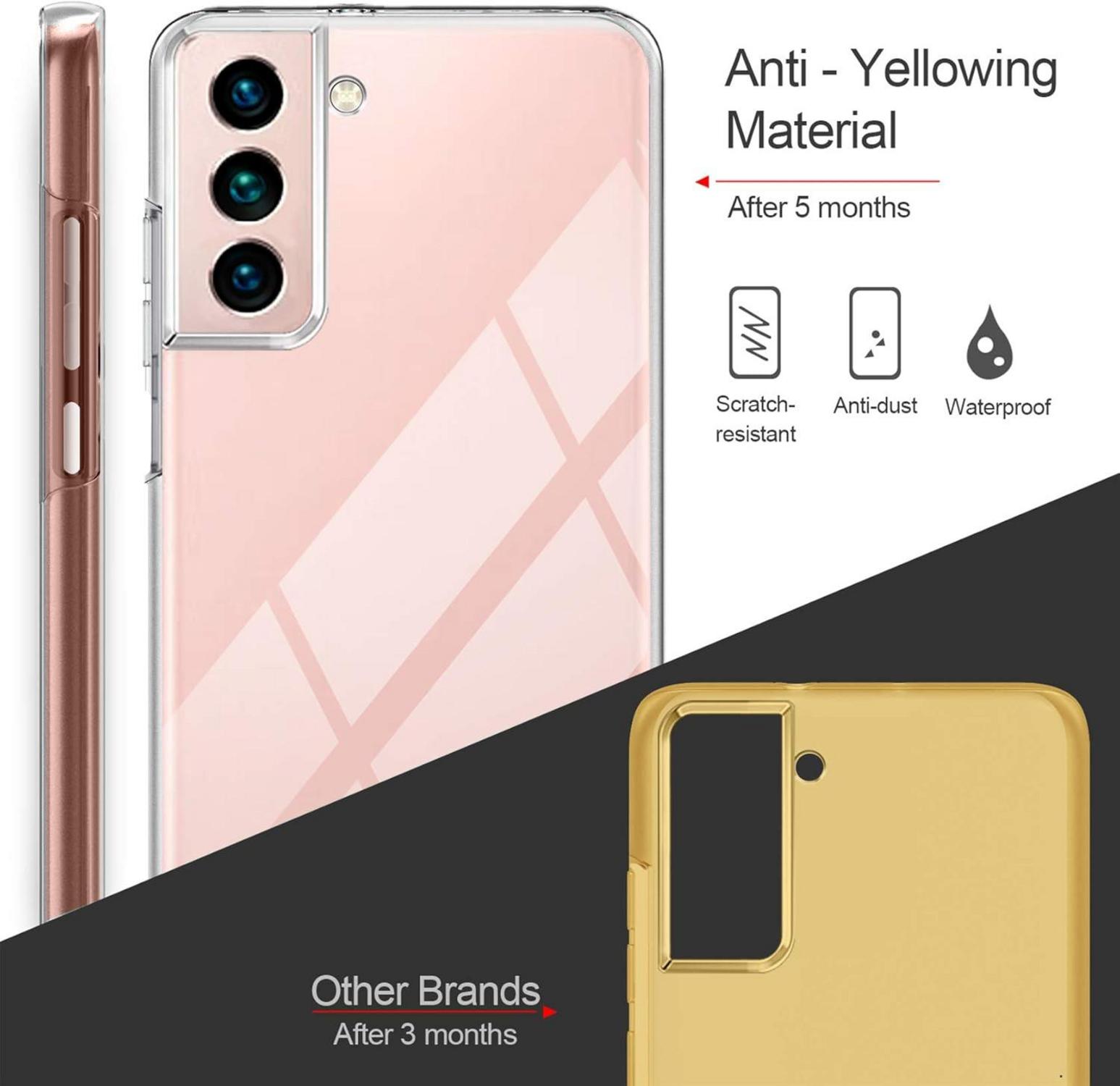 Schutzhülle Samsung Galaxy S22 5G transparent Silikon TPU-Gel PC 360