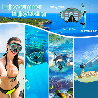 JEMULICE Schnorchelset Erwachsene Tauchen Schwimmen