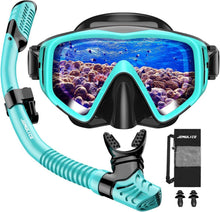 Schnorchelset Erwachsene Taucherbrille Dry Schnorchel Anti-Leck