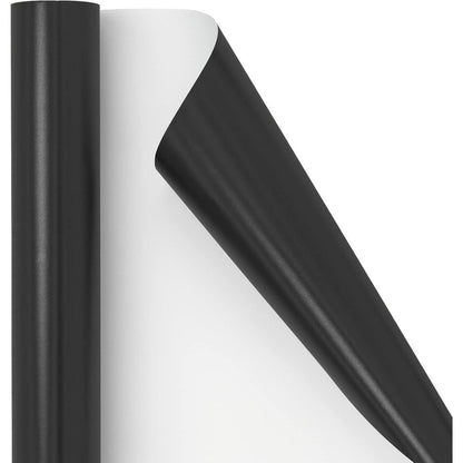 Geschenkpapier Schwarz Metallic Matt 44cm x 10m für alle Anlässe