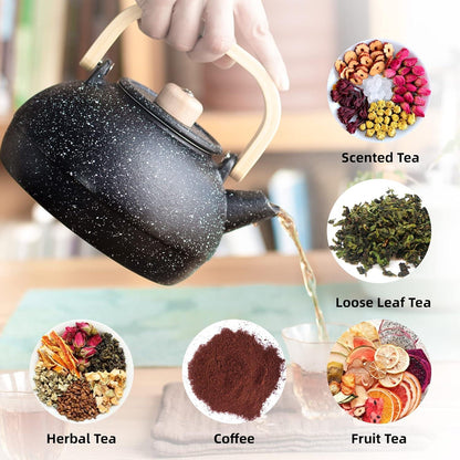 Gusseisen Teekanne mit Infuser 1300ml große Kapazität