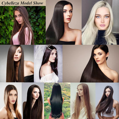 Clip-in Haarverlängerung glatt, mittelbraun, 70cm