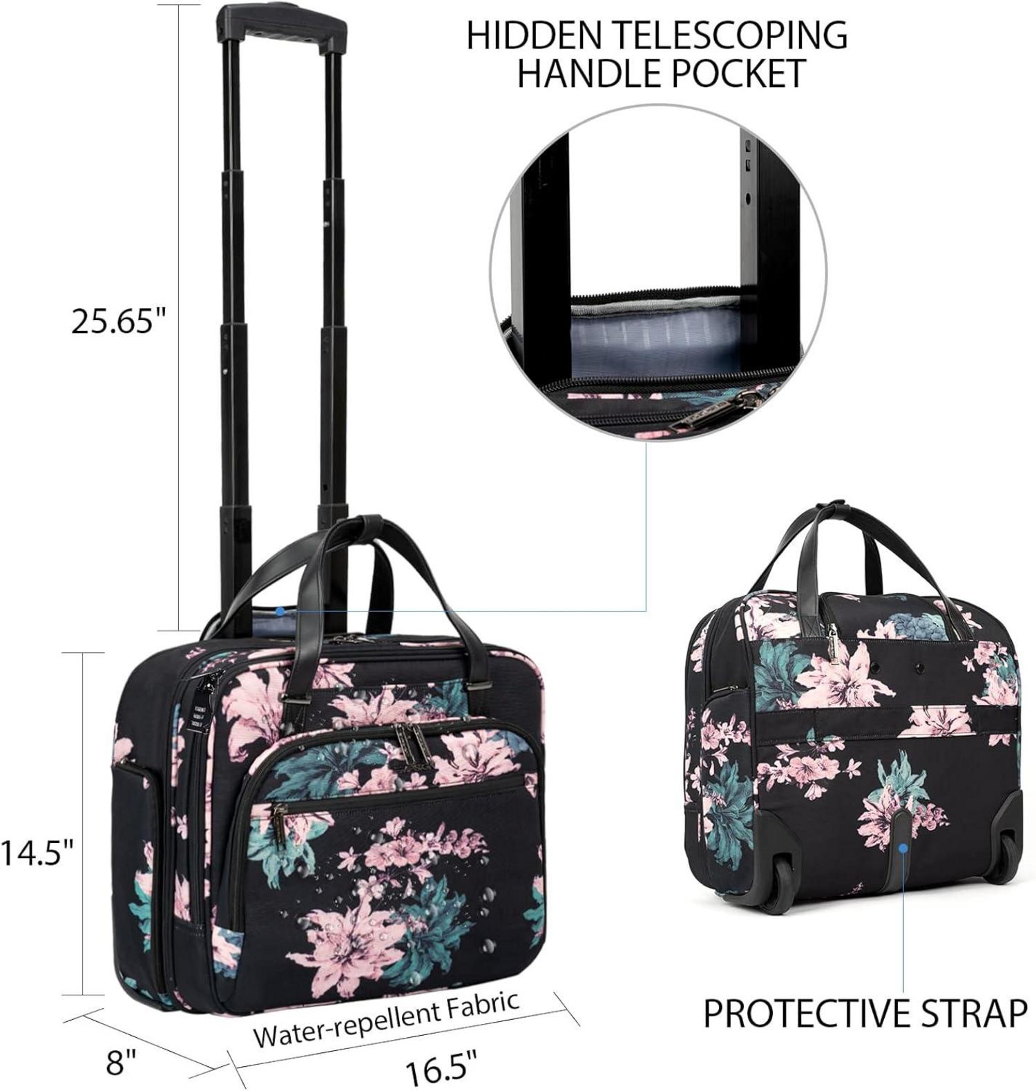 EMPSIGN Laptop Trolley Business Rolling Case bis 15,6 Zoll