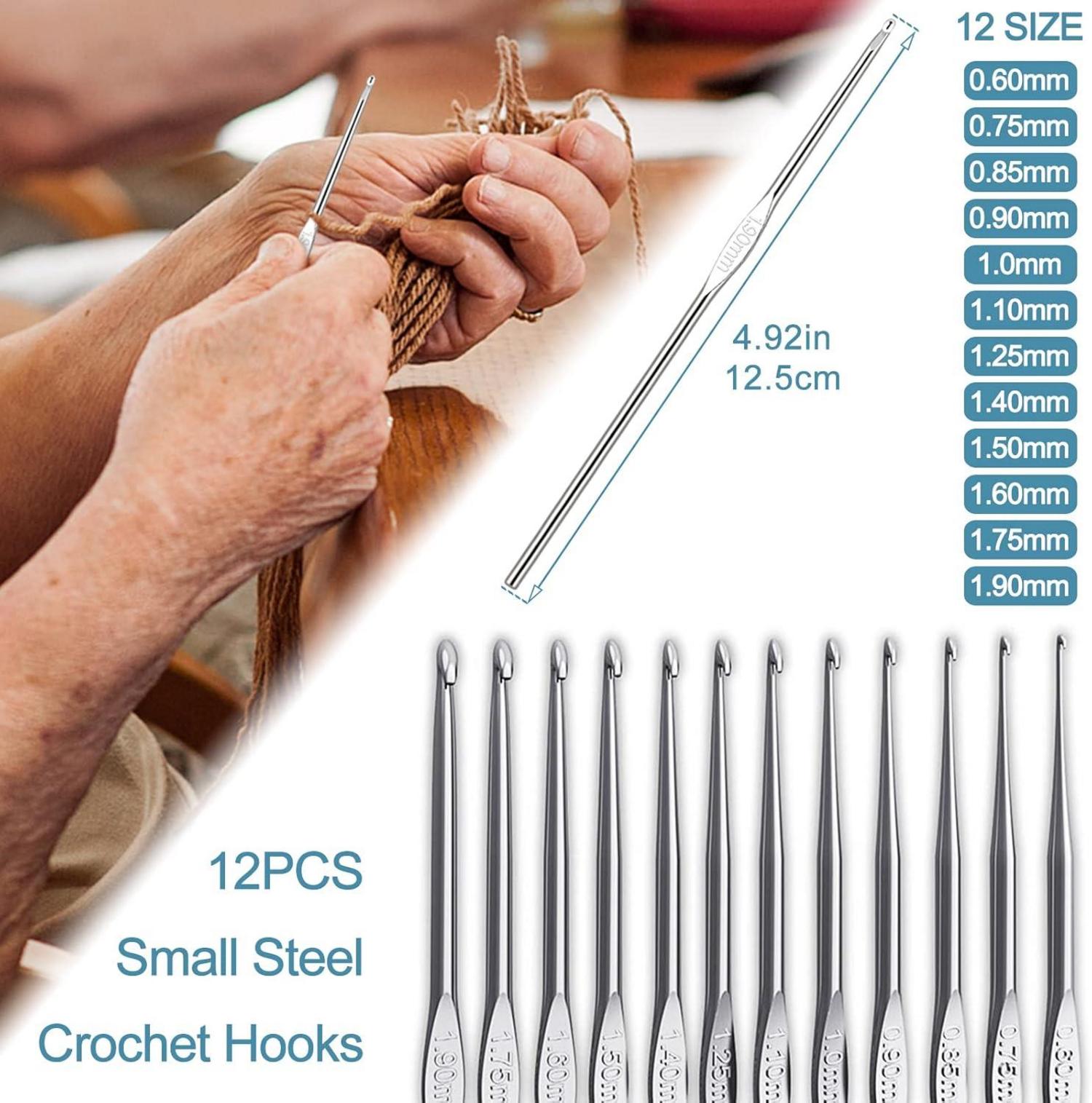 58-teiliges Häkelset für Anfänger mit Soft Grip Nadeln, Häkelgarn, Zubehör