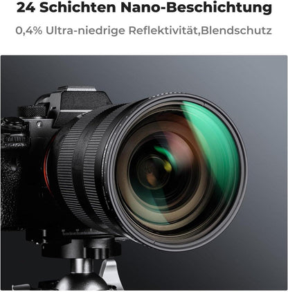 Variabler ND Filter ND3-ND1000 Graufilter 77mm (1.5-10
