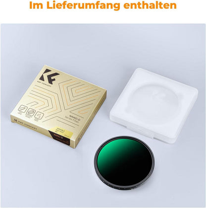 ND Filter ND3-ND1000 Graufilter 55mm 1.5-10 Blendenstufen Clamp-on