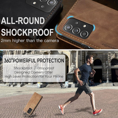 Handyhülle Samsung Galaxy A52S 5G A52 4G/5G Leder Flip Case Braun