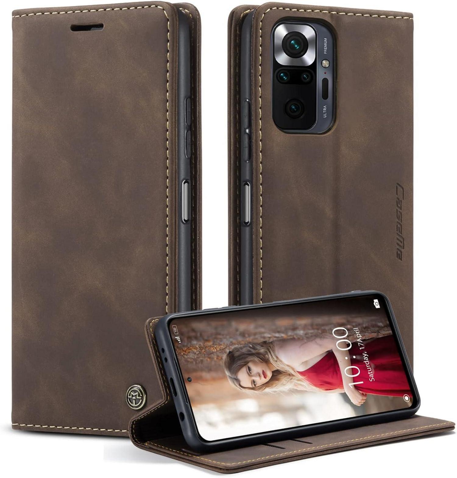 Handyhülle Xiaomi Redmi Note 10 Pro Max Leder Kaffee