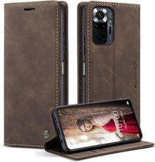 Handyhülle Xiaomi Redmi Note 10 Pro Max Leder Kaffee