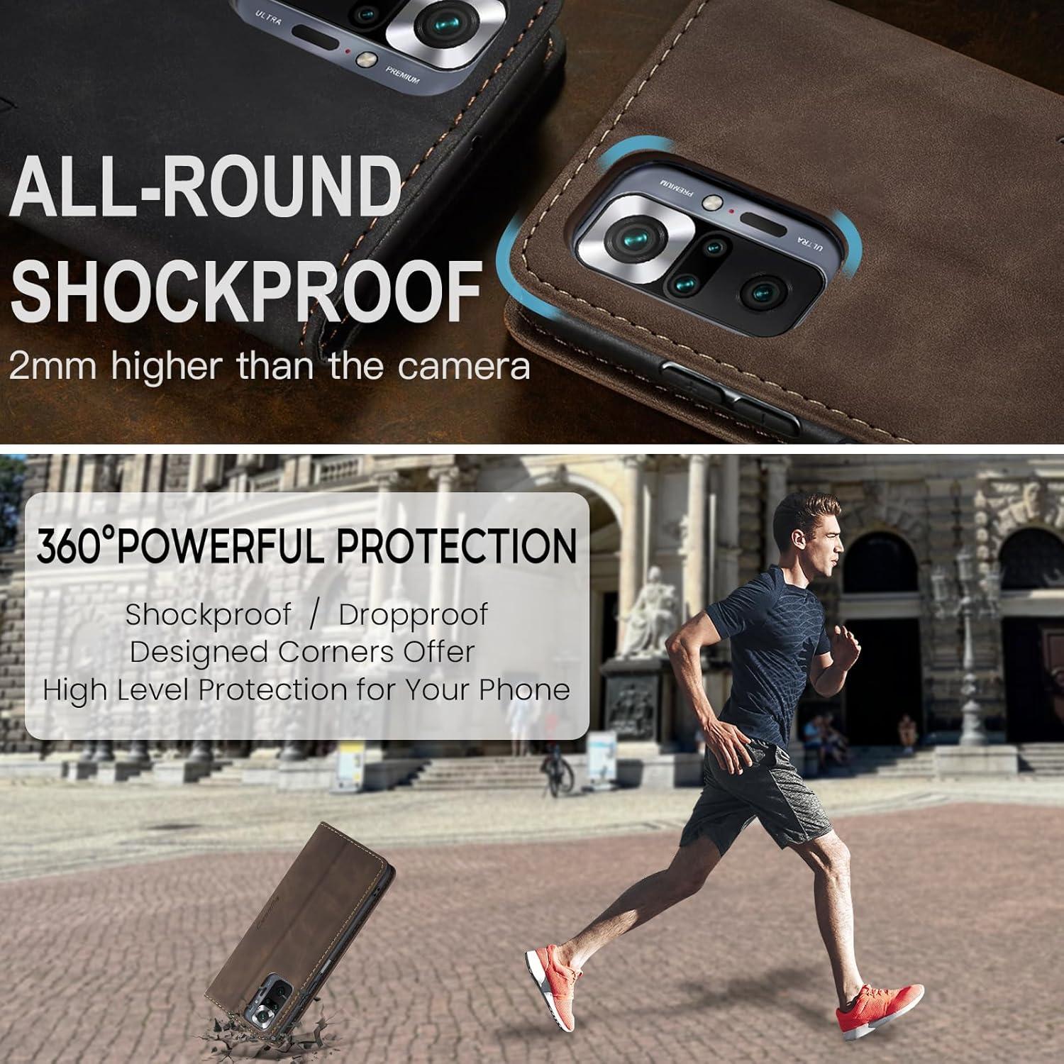Handyhülle Xiaomi Redmi Note 10 Pro Max Leder Flip Case Schutzhülle