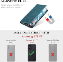 Samsung Galaxy S21 FE 5G Handyhülle Premium Leder Flip Case
