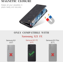 CaseMe Samsung Galaxy S21 FE 5G Hülle Premium Leder