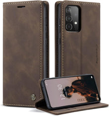 CaseMe Premium Leder Handyhülle für Samsung Galaxy A52S 5G und A52