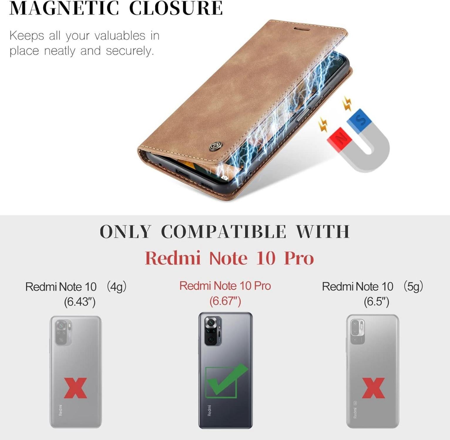 CaseMe Xiaomi Redmi Note 10 Pro/Note 10 Pro Max Hülle