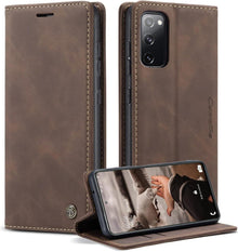 Handyhülle Samsung Galaxy S20 FE 5G/4G Leder Kaffee
