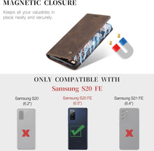 Samsung Galaxy S20 FE 5G/4G CaseMe Leder Flip Hülle Kaffee