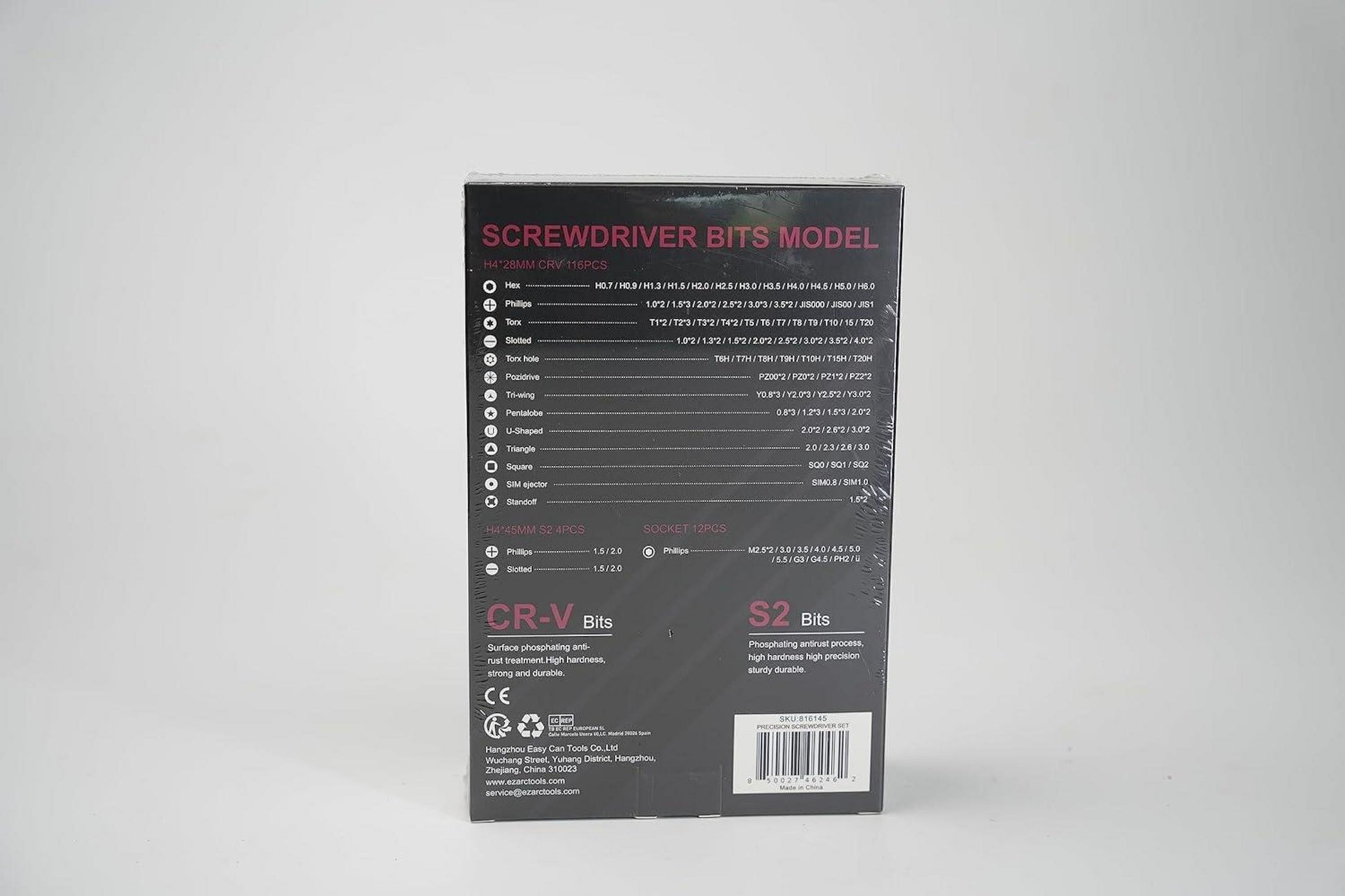 EZARC Feinmechaniker Werkzeug Set 145 in 1 Präzision Schraubendreher Handys Elektronik DIY Smartphones Tablet Laptop