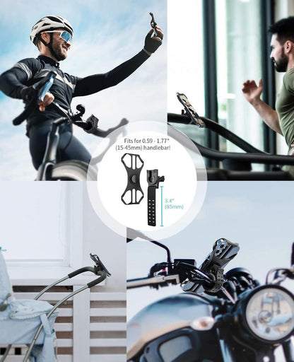 Fahrrad Handyhalterung Abnehmbar 360° Verstellbar Universal für iPhone Samsung