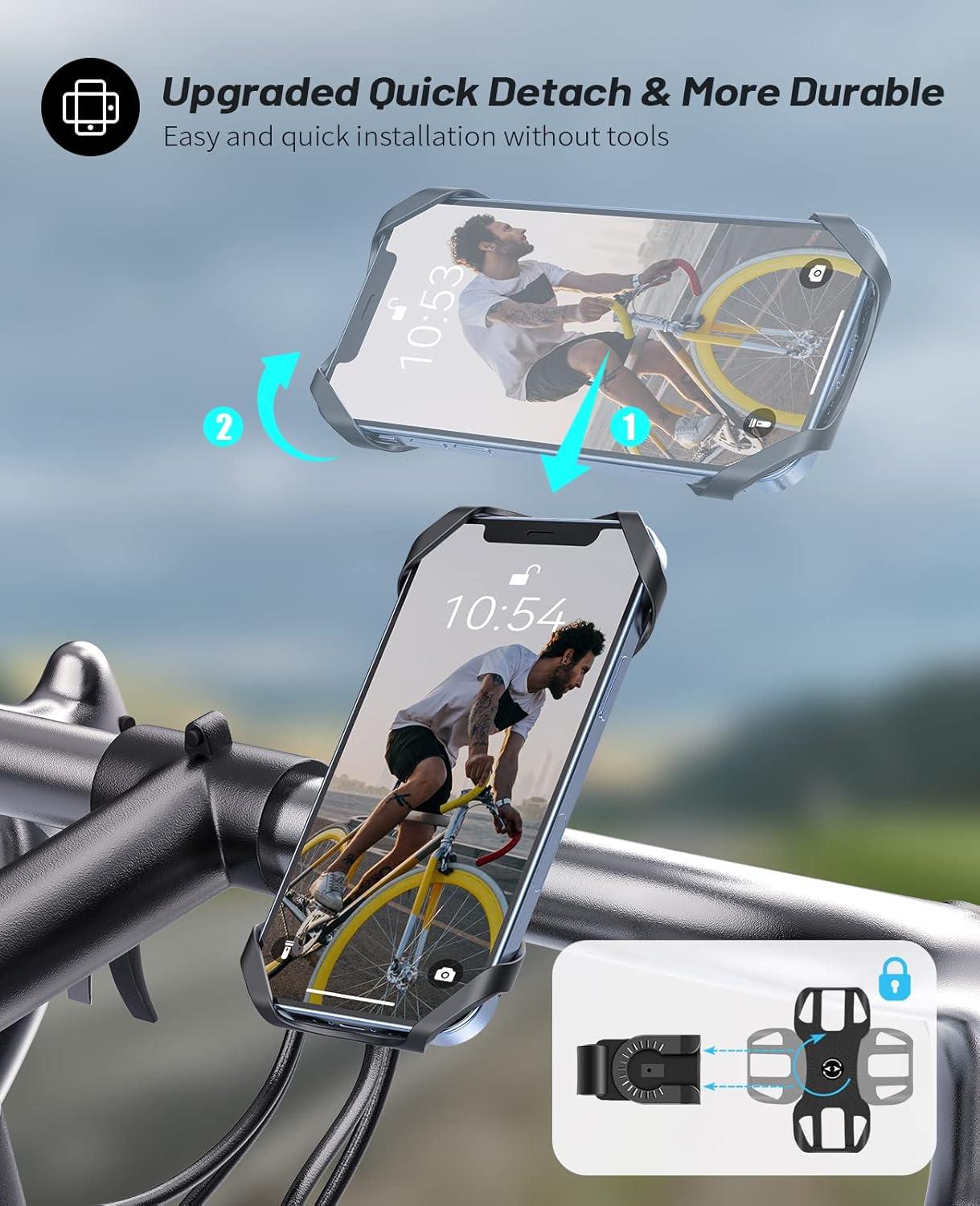 Universal Fahrrad Handyhalterung 360° verstellbar für iPhone Samsung Huawei 4,0''-7,0'' Smartphones