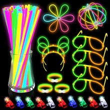 Knicklichter Set mit LED-Fingerlichtern für Partyzubehör