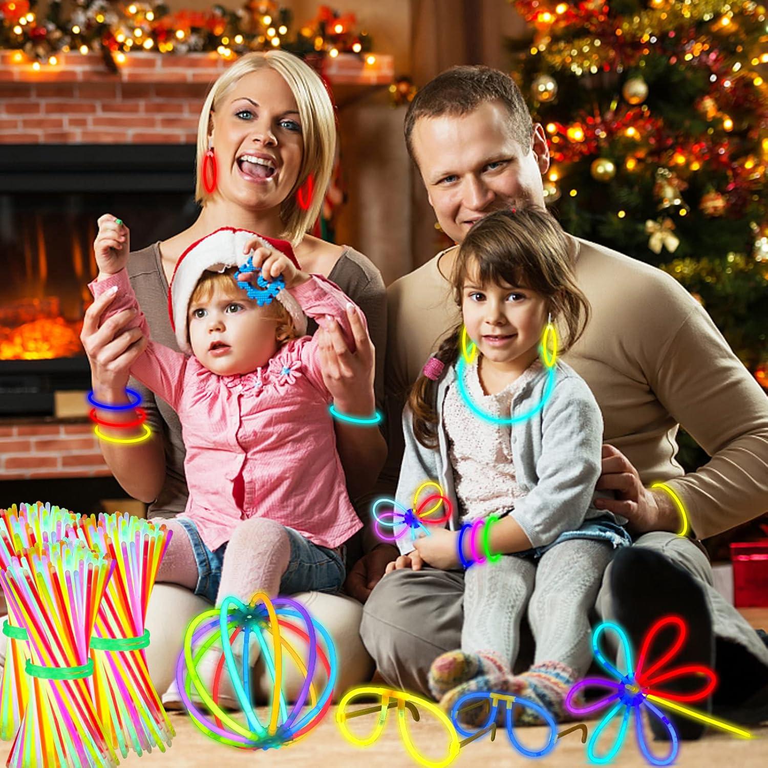 Knicklichter Kinder Party-Set Neon LED Armbänder Halsketten Bälle