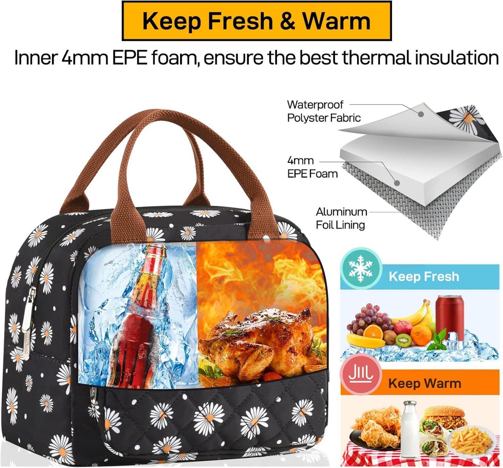 Isolierte Lunchtasche für Arbeit Picknick Geschenk 4mm