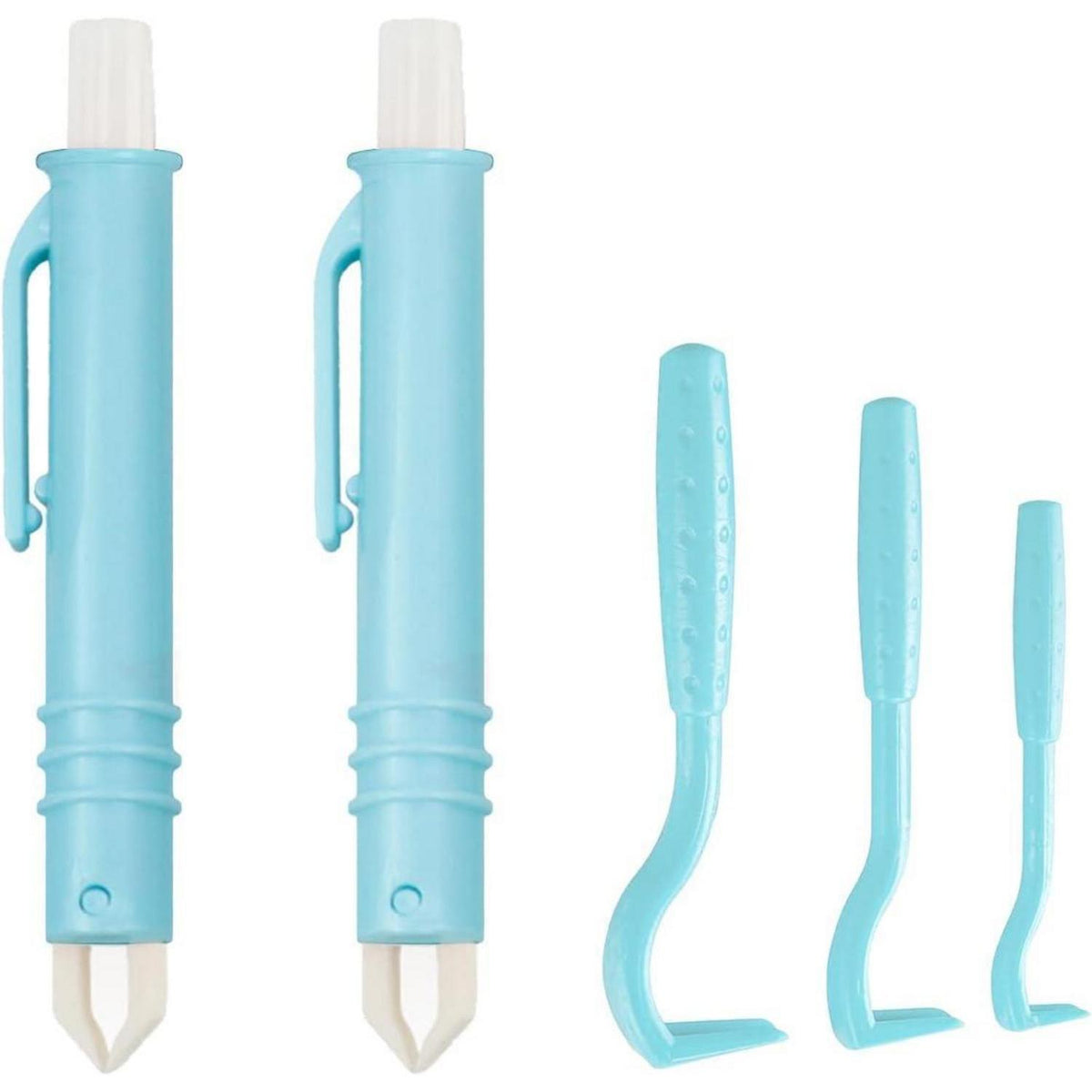 Zeckenzange Set für Hunde, Katzen & Menschen - 5er Pack Blau