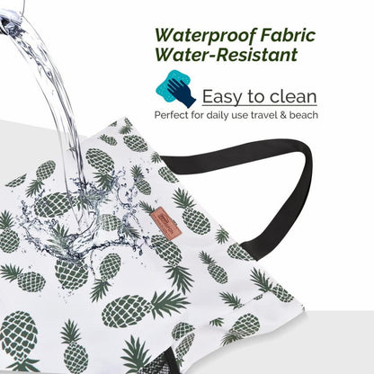 Große Wasserdichte Strandtasche mit Reißverschluss und Taschen für
