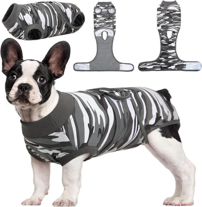 Hundebody für Op und Kastration, Leckschutz Hund XS grau