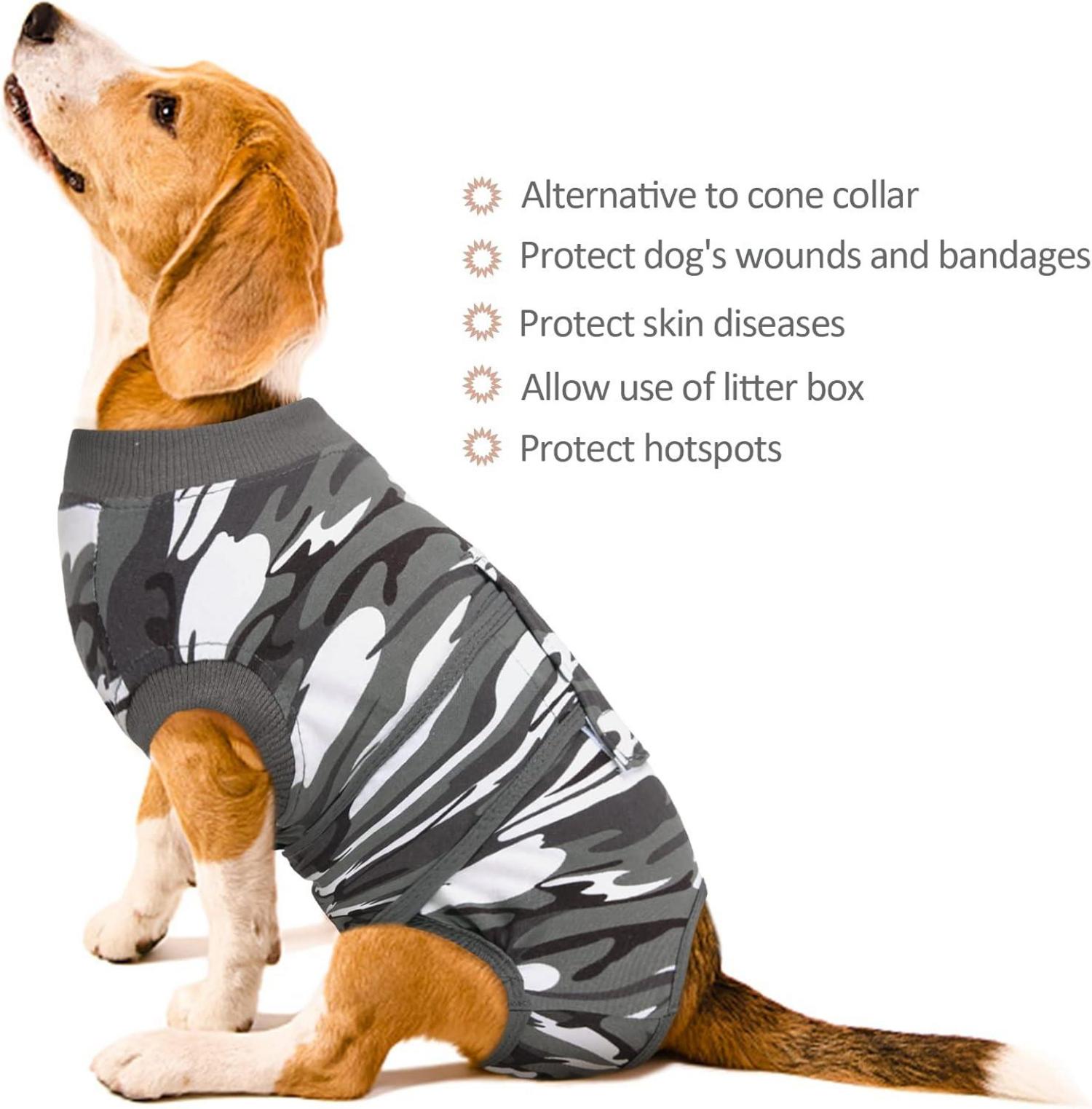 Kuoser Hundebody nach Op Kastration Rüde Hündin Sängerkleid Camouflage